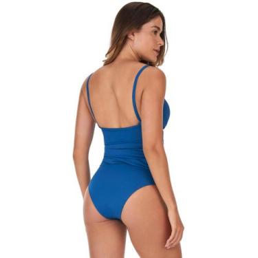 Imagem de Maiô alto giro beach com bojo feminino ref: new2477203, Azul, P