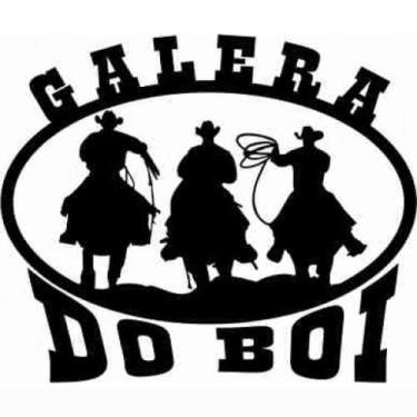 Imagem de Adesivo Galera do Boi SV2060 - Preto - Selaria Vertentes