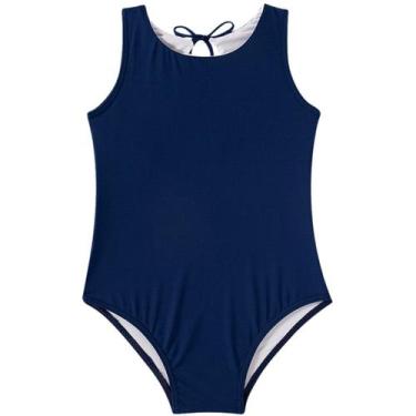 Imagem de Maiô Praia Pink Preto Marinho Elastano tip top do 1 ao 16 UV, Azul, 4
