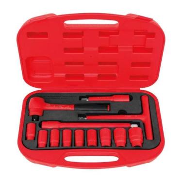 Imagem de Maleta com Soquetes e Acess. Isolados de 10 a 24mm IEC 60900 1/2'' 13 