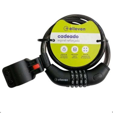 Imagem de Cadeado Bicicleta Moto Portão Tranca Espiral 1mx12mm Elleven Com Segre