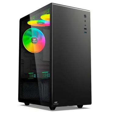 Imagem de Gabinete Gamer MT-G200BK Com 3 Coolers, Lateral Em Vidro Temperado, US