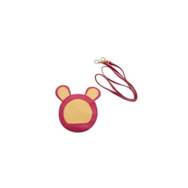 Imagem de Kit de beleza infantil bolsinha redonda coelhinho rosa fenix