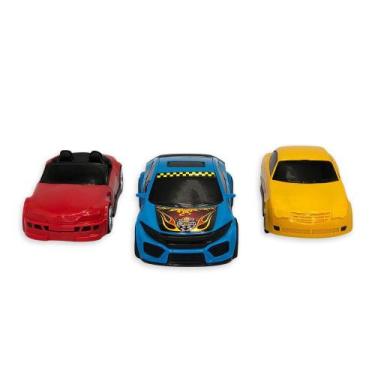 Imagem de Caminhão Cegonheira Grande com 3 Carrinhos Cor:Branco - BS TOYS, Branc