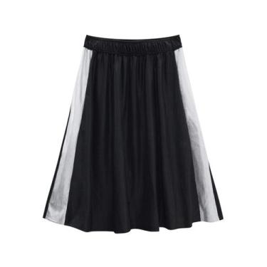 Imagem de Saia Midi Preto NUV.ON, 14, Preto