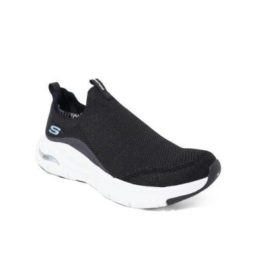 Imagem de Tenis Esportivo Skechers Arch Fit Sem Cadarço Corrida/Caminhada, 35, M