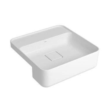 Imagem de Cuba Semiencaixe Quadrada Branco Deca 40cm - DECA LOUÇAS