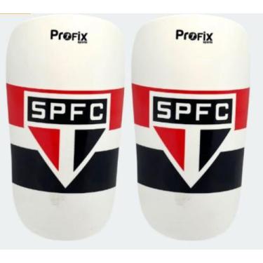Imagem de Caneleira de Futebol Profix Sao Paulo, Branco, M