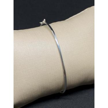 Imagem de Bracelete oval fino prata 0.925 - Taila Joias