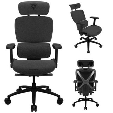 Imagem de Cadeira ThunderX3 XTC Cinza Ergonômica Para Escritório Modelo  Gamer A