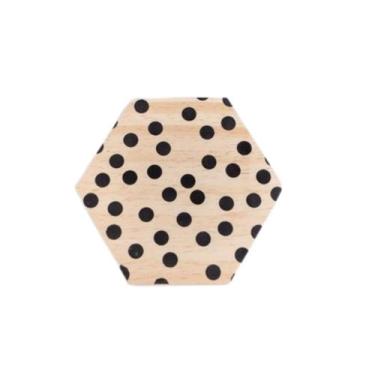 Imagem de Tábua mini hexágono Bolinhas - Casa Quintal Etc e Tal