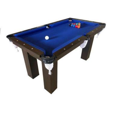 Imagem de MESA DE SINUCA BILHAR SNOOKER - Rm3 BASE DE PEDRA - AZUL ROYAL - BILHA
