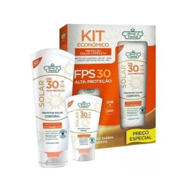 Imagem de Kit Protetor Solar Fps30 Corporal E Facial Flores E Vegetais - Fkores 