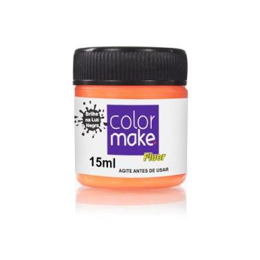 Imagem de Tinta Liquida Fluorescente 15 com ML Laranja - Color Make - Yur Color 