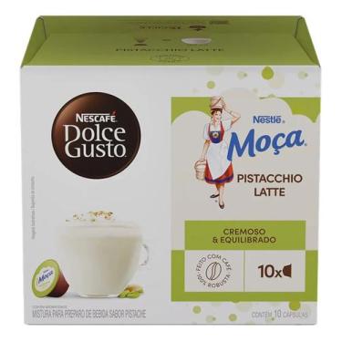 Imagem de Cappuccino Moça Pistacchio Latte Dolce Gusto 175g - Nescafé Dolce Gust