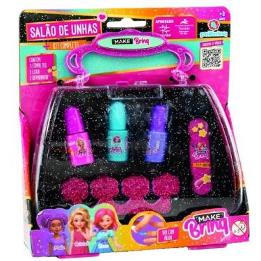 Imagem de Kit makebrinq salao de unhas infantil - polibrinq