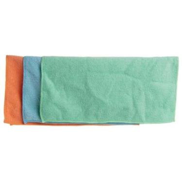 Imagem de 30 Panos de Microfibra 30cm Lyor Alta Absorção Limpeza Multi