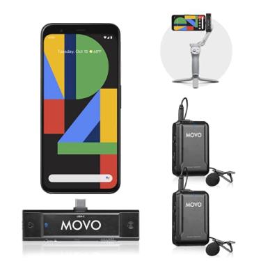 Imagem de Movo Edge-UC-Duo - Apenas dispositivos USB Type-C - Verifique sua conexão - Sistema de microfone de lapela sem fio - Microfones de lapela omnidirecionais Compatível com USB Type-C Android, Samsung, DJI OM 4 ou 5