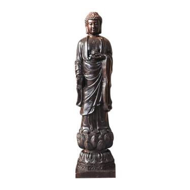 Imagem de VOSAREA Decoração De Carro Figura Estátua Ornamento Tampo De Mesa Estátua De Escultura De Em Madeira Benção Estatuetas De Pequeno Aquário De Madeira Agarwood Decoração De Mesa