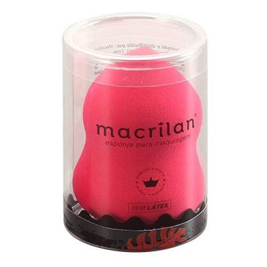 Imagem de Esponja Ej1-33 Gota Chanfrada Hd Para Maquiagem Rosa Escuro Macrilan - Ej1-33Re, Macrilan - Sem Latex