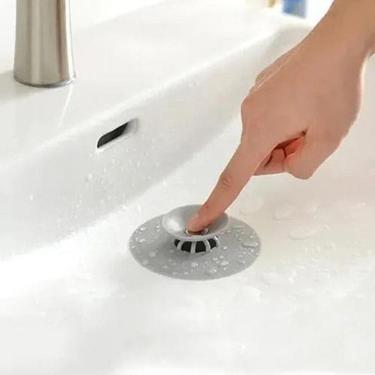 Imagem de Tampa Ralo Silicone Pia Cozinha Tanque Anti Odor Max Clean