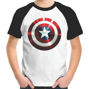 Imagem de Camiseta Infantil Escudo Do Capitão América - Casa Mágica