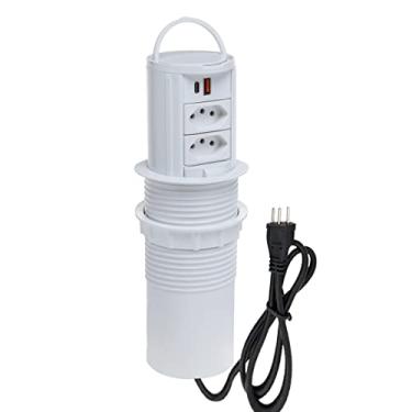 Imagem de Kit Torres De Tomadas Manual Alça 2 Tom 10A 2USB e 2USB 4.9A