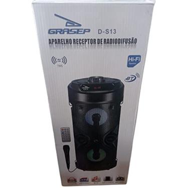 Imagem de Caixa de Som Bluetooth Com Microfone e Bateria Recarregável - Grasep D-APP01