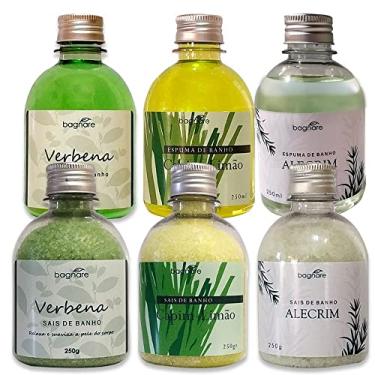 Imagem de Kit 3 Sais De Banho + 3 Espumas para Banheira Hidromassagem Ofurô com Aromas