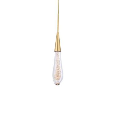 Imagem de Lustre Pendente Nordecor Leah 2409 Dourado Led Bivolt