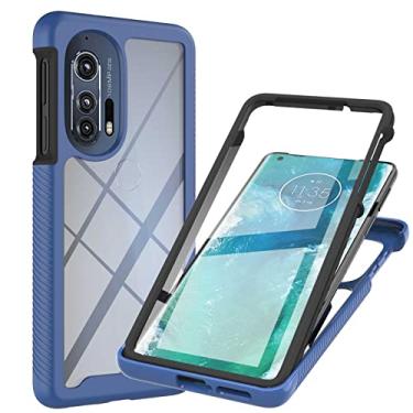 Imagem de YUNCHAO Caixa de telefone Para Motorola Edge + 2022 Starry Sky Solid Color Series PC + TPU Case Telefone com Filme PET capa para celular