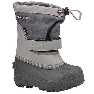Imagem de Columbia Powderbug Plus II Waterproof Winter Boot,Charcoal/Hydrangea,6 M US Big Kid