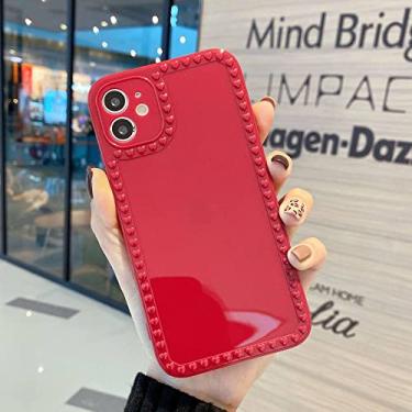 Imagem de Capa de telefone à prova de choque de cor doce coração bonito para iphone 13 11 12 pro max mini 7 8 plus xr xs max se 2 capa de tpu macio de lente completa, c, para iphone12 pro max