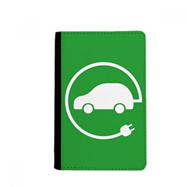 Imagem de Plugue circular veículos de energia protegem o meio ambiente porta passaporte notecase burse capa carteira cartão bolsa, Multicolor