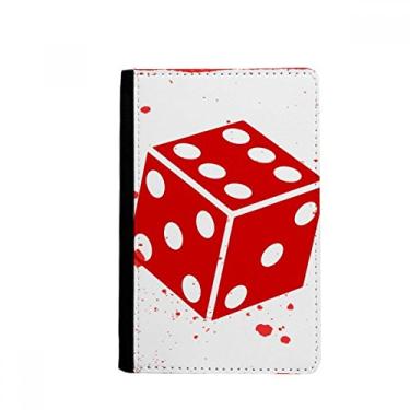 Imagem de Casino Vermelho Ilustração Padrão Porta Passaporte Notecase Burse Carteira Capa Bolsa Cartão, Multicolor