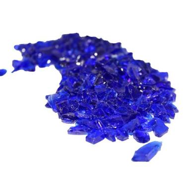 Imagem de Fire Glass Cristal Para Lareira A Gás Etanol Azul - 5Kg - Fx