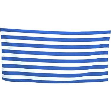 Imagem de Toalha de Praia e Piscina Dohler Cabana Stripes Velour 100% Algodão
