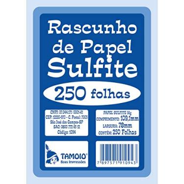 Imagem de Bloco Para Rascunho Sulfite 80X110 250Fls. Pacote Com 08-26732