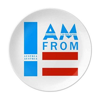 Imagem de Prato decorativo de porcelana Salver Prato de jantar I Am From Austria