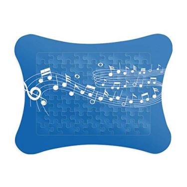 Imagem de Moldura de quebra-cabeça Blue Dancg Music 5-le Staff Jogo de cartas Casa