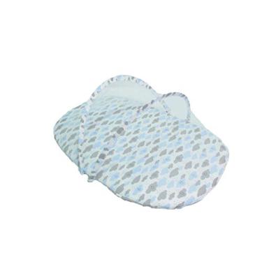 Imagem de Giz de Cor Confecções Bercinho Portatil Nuvem Azul E Cinza Nuvem Azul E Cinza