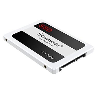 Imagem de Somnambulist SSD 1TB SATA III 6GB/S Interno Disco Rígido Unidade De Estado Sólido De 2,5”7mm 3D NAND Chip Até 520 Mb/s (branco-1TB)