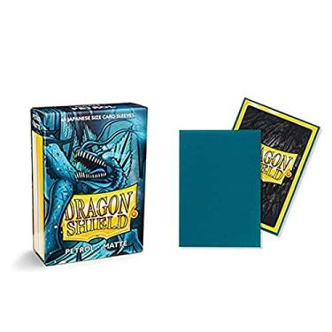Imagem de Dragon Shield Matte Mini Japanese Petrol 60 ct Card Sleeves Individual Pack