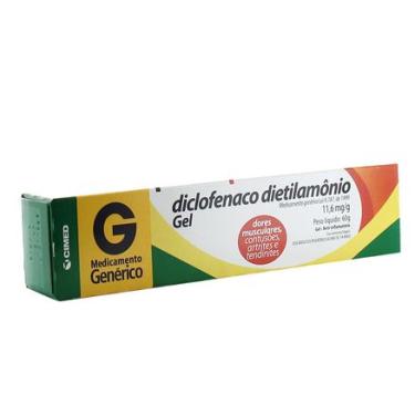 Imagem de Diclofenaco Dietilamônio Gel Genérico Cimed 60g CIMED