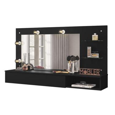 Imagem de Penteadeira Camarim Suspensa Lumiere com Espelho e 1 Gaveta