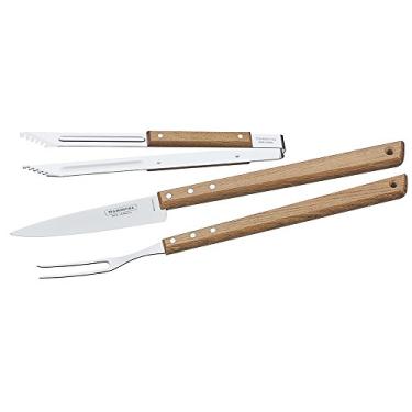 Imagem de Kit Para Churrasco 3 Peças, Tramontina, 26499036, Natural