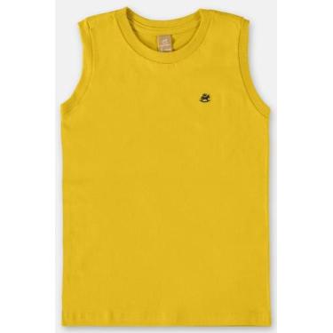 Imagem de Camiseta Infantil Regata Amarelo - Cutti Boutique