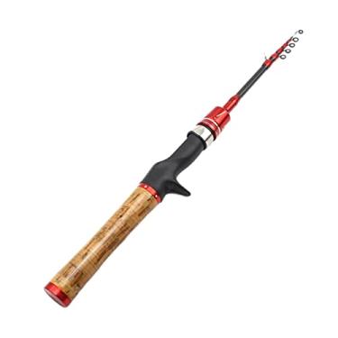 Imagem de Varas de pesca telescópicas Spinning vara de pesca isca peso 1-5g iniciantes pegam pequeno mastro de peixe tão macio vara lenta 1,6 m/1,8 m vara de pesca telescópica (cor: vara de fundição, tamanho: 168 cm)