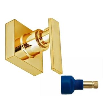 Imagem de Acabamento P/Registro Alavanca Metal Dourado + Ad Fabrimar