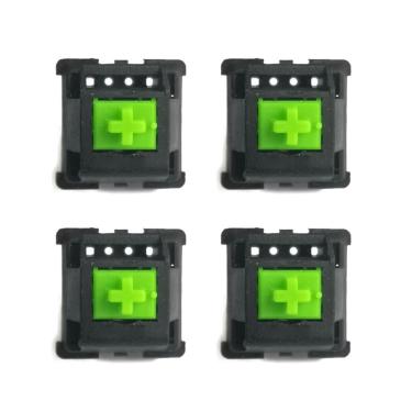 Imagem de 4 peças Verdes rgb Switches 3 pinos para Razer Chroma Gaming Teclado Mecânico Switches Green Axis 3 Pin Switches